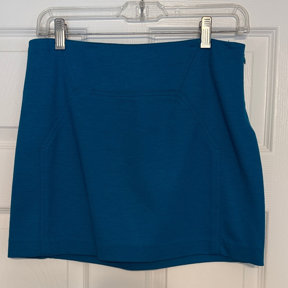 Diane Von Furstenberg Teal Mini Skirt